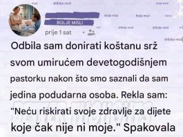 Odbila sam dati kostanu srz svom pastorku