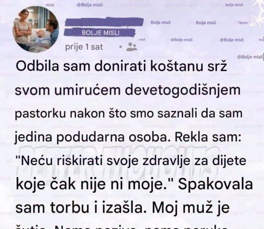 Odbila sam dati kostanu srz svom pastorku