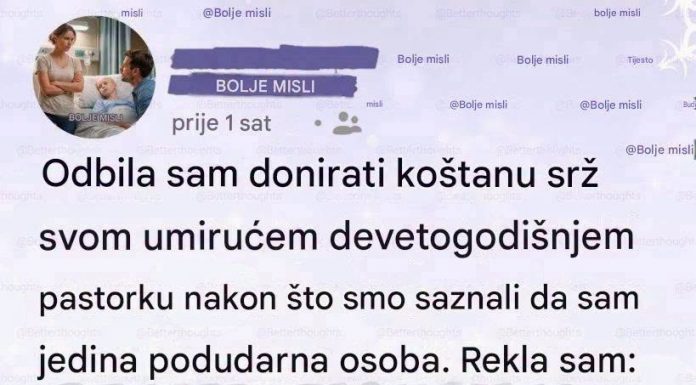 Odbila sam dati kostanu srz svom pastorku
