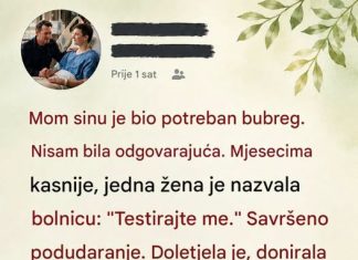 Žena je donirala bubreg mom sinu… A onda je nestala pre nego što je stigao da joj kaže „hvala“