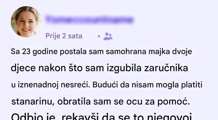 Sa 23 godine postala sam samohrana majka…