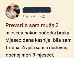 Ispovest žene koja je priznala prevaru: Reakcija njenog supruga nakon porođaja promenila je sve