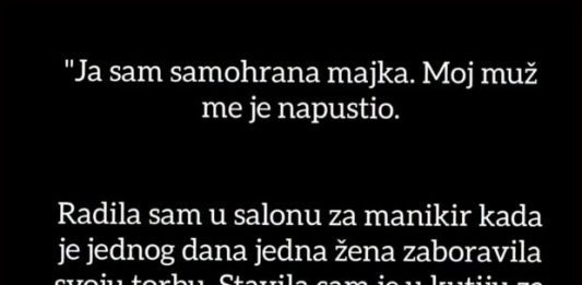 “Ja sam samohrana majka…”