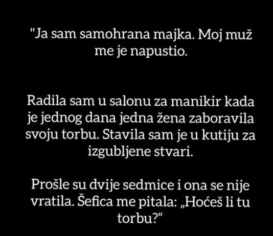 “Ja sam samohrana majka…”