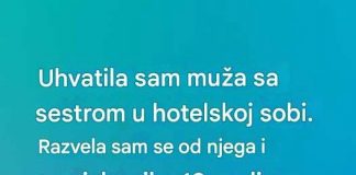 Uhvatila sam muža sa sestrom u hotelskoj sobi…