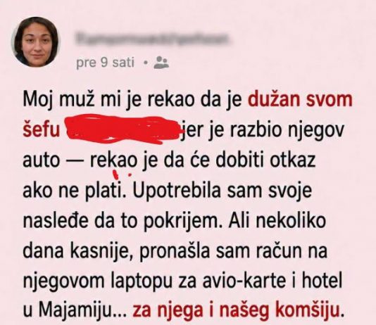 Muž je rekao da duguje novac šefu i molio me da mu pomognem, a onda sam pronašla račun koji mi je otkrio strašnu istinu…