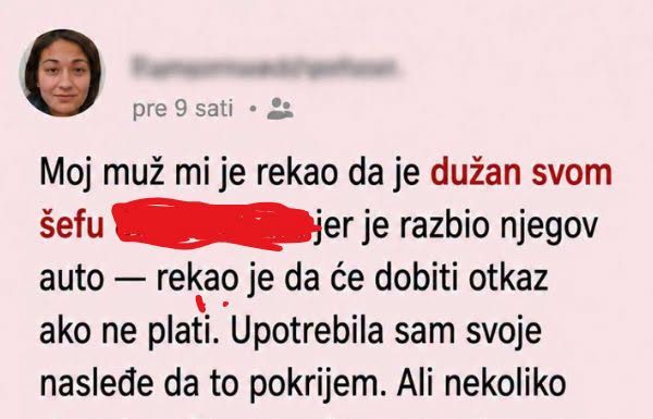 Muž je rekao da duguje novac šefu i molio me da mu pomognem, a onda sam pronašla račun koji mi je otkrio strašnu istinu…