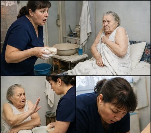 „Ne diraj tamo!“ — molila je 75-godišnja baka kada je njegovateljica došla da je okupa. Pune tri godine nije dozvoljavala nikome da joj priđe. Čim je sapunala spužvu, ugledala je ONO… 😲😲😲