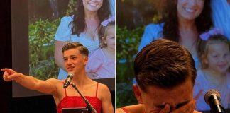 Moj sin je prošetao pozornicom na dodjeli diploma u jarko crvenoj haljini dok se iz publike čuo podsmijeh. Učinio je to zbog mene. A ja sam ga molila da to ne uradi.