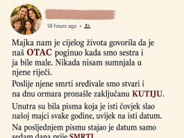 Majka nam je cijelog života govorila da je otac mrtav, a poslije njene smrti pronašle smo njegova pisma