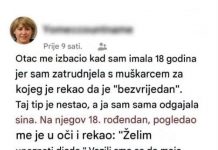 Otac ju je izbacio iz kuće kada je ostala trudna, a 18 godina kasnije unuk mu je pokucao na vrata