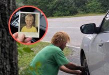Beskućnik mi je pomogao da promijenim probušenu gumu na ruti 9, na istoj cesti gdje je moj sin nestao prije 20 godina — ono što je ostavio na suvozačevom sjedištu oborilo me na koljena.