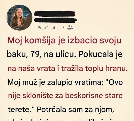 Baka je izbačena iz kuće usred kišne noći: Ono što je usledilo promenilo je jedan brak zauvek …