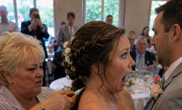 Moja svekrva mi je prišla s leđa na dan mog vjenčanja i odsjekla kosu, tvrdeći da je to „porodična tradicija“. Ali moj suprug je uradio nešto zbog čega je vrlo brzo požalila svoj postupak. 😰😨