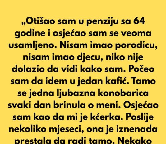 Nakon što sam otišao u penziju sa 64 godine, osjećao sam se veoma usamljeno.