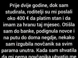Prije dvije godine, dok sam studirala