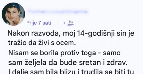 Pustila je sina da živi sa ocem, a onda shvatila da mu je hitno potrebna pomoć: Tišina četrnaestogodišnjaka skrivala je bolnu istinu