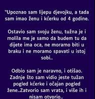 “Upoznao sam lijepu djevojku, a tada sam imao ženu i kćerku od 4 godine”