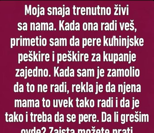 Moja snaha….