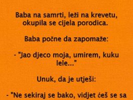 VIC DANA: Baba na samrti
