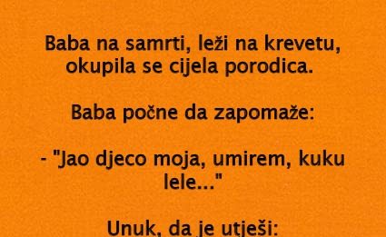 VIC DANA: Baba na samrti