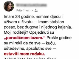 Roditelji su kuću ostavili rođaku jer nemam djecu: Nisu znali da ću uskoro postati majka