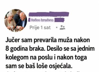 PREVARILA SAM MUŽA POSLIJE 8 GODINA BRAKA…