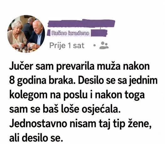 PREVARILA SAM MUŽA POSLIJE 8 GODINA BRAKA…