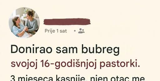 Donirala je bubreg pastorki da joj spasi život, a onda su muž i djevojka nestali bez traga: Godinama nije znala istinu