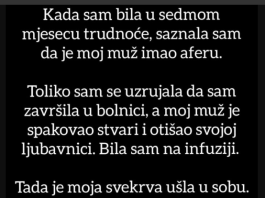 “Muž me prevario kada sam bila u sedmom mjesecu trudnoće”