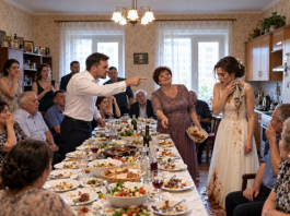 Samo nekoliko sati nakon našeg vjenčanja, moj suprug bacio mi je prljavu kuhinjsku krpu u lice pred cijelom svojom obitelji i naredio mi da kleknem i očistim umak koji je njegova majka namjerno prolila. Bio je uvjeren da ga, sada kada sam postala njegova supruga, nikada neću napustiti i da ću brzo naučiti obiteljska „pravila”. Ali nije imao pojma što ću učiniti samo nekoliko minuta kasnije…